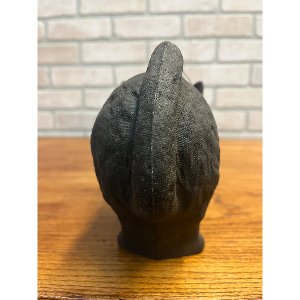 Antique Halloween Arched Black Cat Lantern Paper Mache Pulp FN Burt - Near Mint