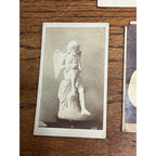 Original Carte de Visite CDV Statues: Innocent Love Cupid, Ino & Bacchus, Angels