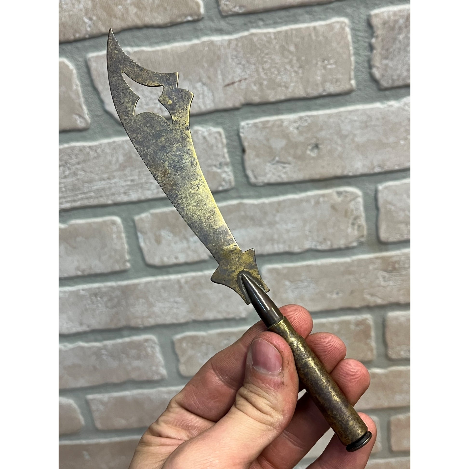 Vintage 1918 WWI Trench Art St Mihiel  Brass Letter Opener WW1 World War 1