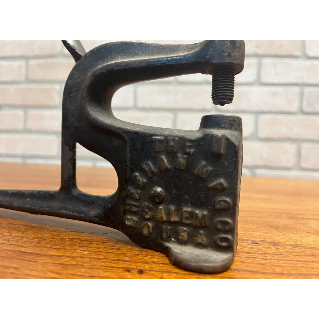 Vintage Antique Sheehan Mfg Tom Thumb Cast Iron Upholstery Grommet Press 1898