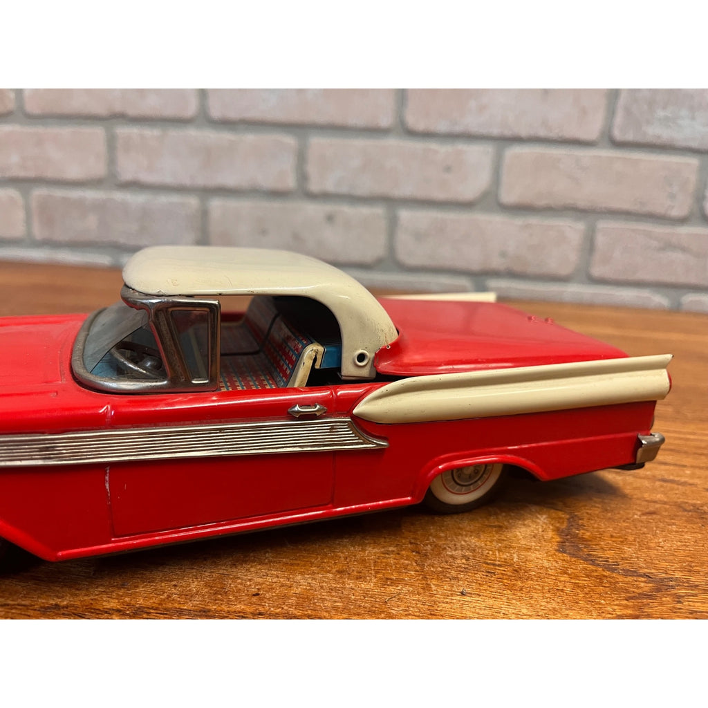 Vintage 1959 Ford Fairlane 500 Cragston Lithograph Retractable Hardtop Toy Car