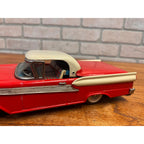 Vintage 1959 Ford Fairlane 500 Cragston Lithograph Retractable Hardtop Toy Car