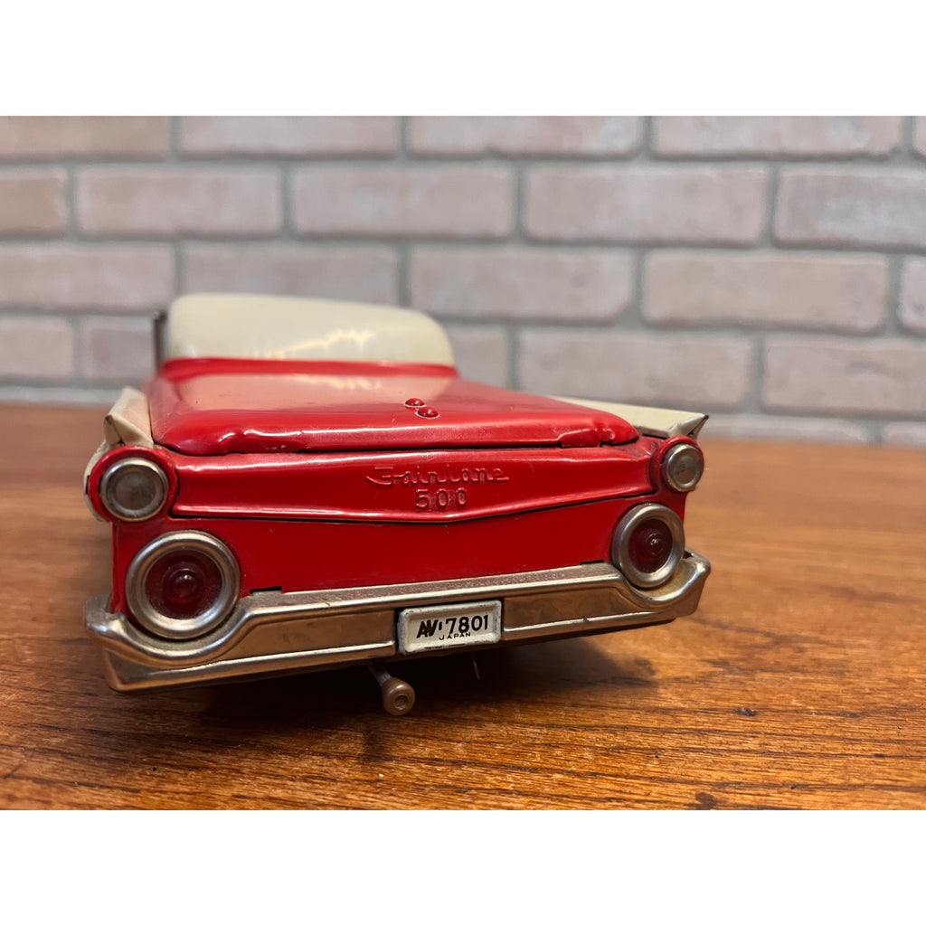 Vintage 1959 Ford Fairlane 500 Cragston Lithograph Retractable Hardtop Toy Car