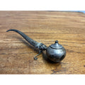 Vintage Sterling Silver Gimbal Horn Gentleman's Cigar Lighter Oil Lamp Desk
