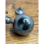 Vintage Sterling Silver Gimbal Horn Gentleman's Cigar Lighter Oil Lamp Desk
