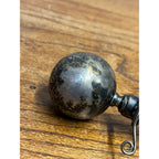 Vintage Sterling Silver Gimbal Horn Gentleman's Cigar Lighter Oil Lamp Desk