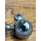Vintage Sterling Silver Gimbal Horn Gentleman's Cigar Lighter Oil Lamp Desk