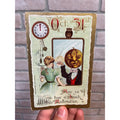 Woman, JOL Headed Man In Mirror, Gottschalk Hofmann 2097 Halloween EMBO Postcard