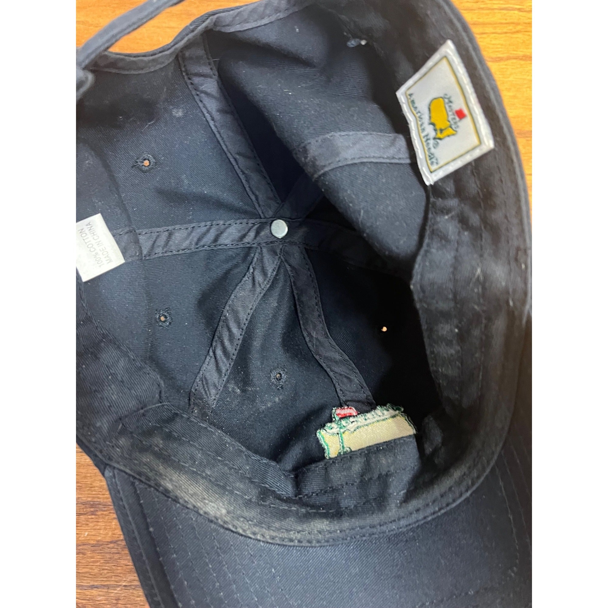 Masters Golf Hat Augusta National Official Tournament Cap BLACK Logo Preowned
