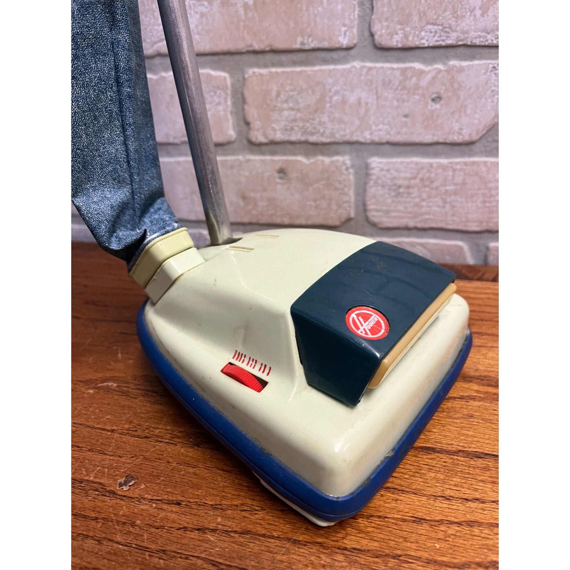 Vintage 1960s Hoover Vacuum Child's Play Toy C.M.T. Wells Kelo Blue w/ Bag