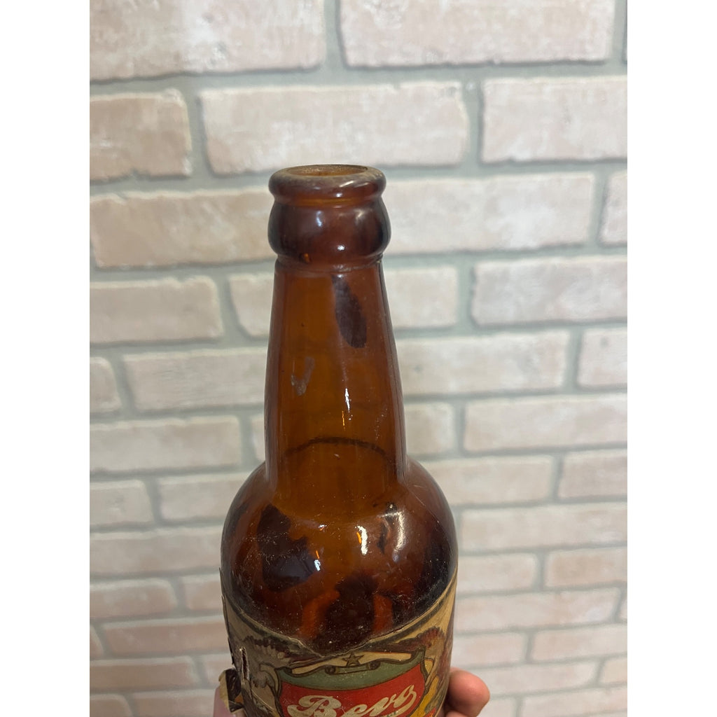 Antique 1920's Anheuser Busch Bevo Non-Intoxicating Beverage Bottle Prohibition