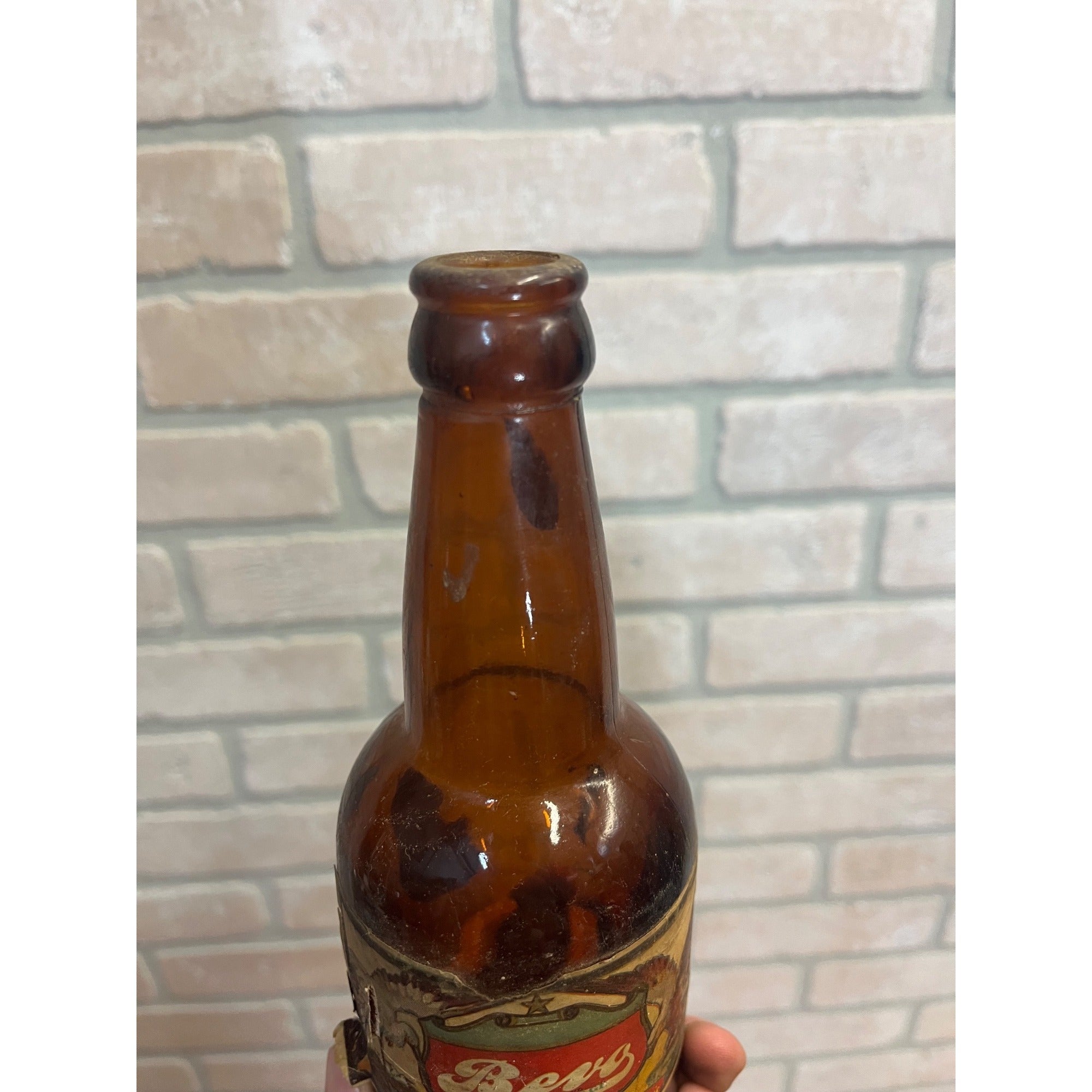Antique 1920's Anheuser Busch Bevo Non-Intoxicating Beverage Bottle Prohibition