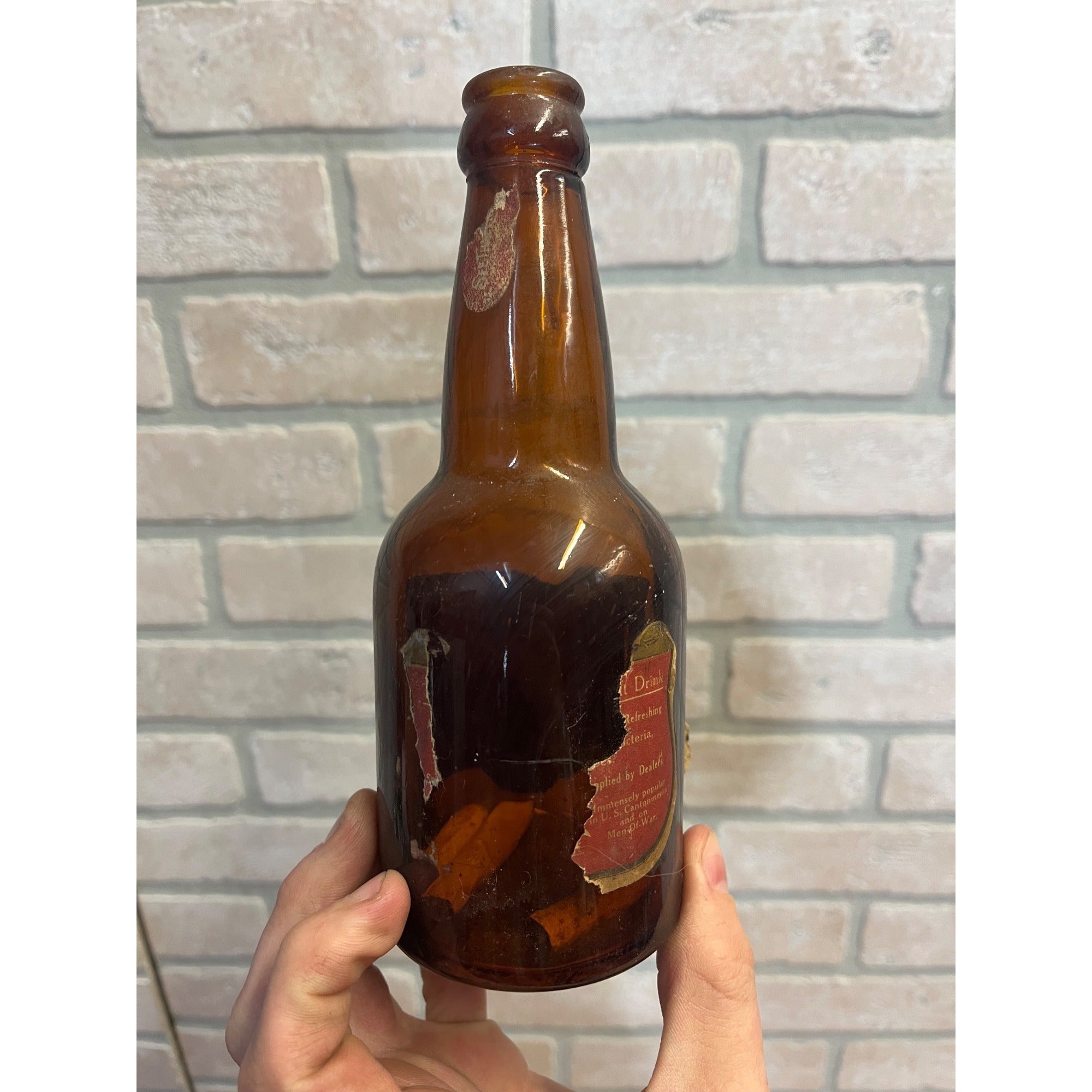 Antique 1920's Anheuser Busch Bevo Non-Intoxicating Beverage Bottle Prohibition