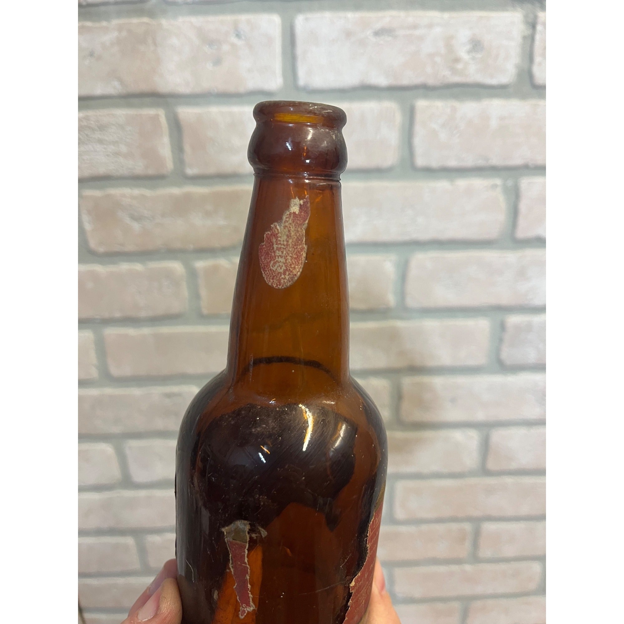 Antique 1920's Anheuser Busch Bevo Non-Intoxicating Beverage Bottle Prohibition