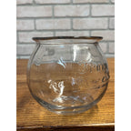 Antique Embossed Glass Rexall Store Apothecary Leech / Fish Bowl or Candy Jar