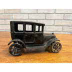 Antique Arcade Cast Iron Ford Model T Automobile 4-Door Original Black Paint Toy