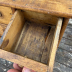 Antique Primitive 8-Drawer Spice Cabinet Wall Hanging Farmhouse Apothecary Cupboard