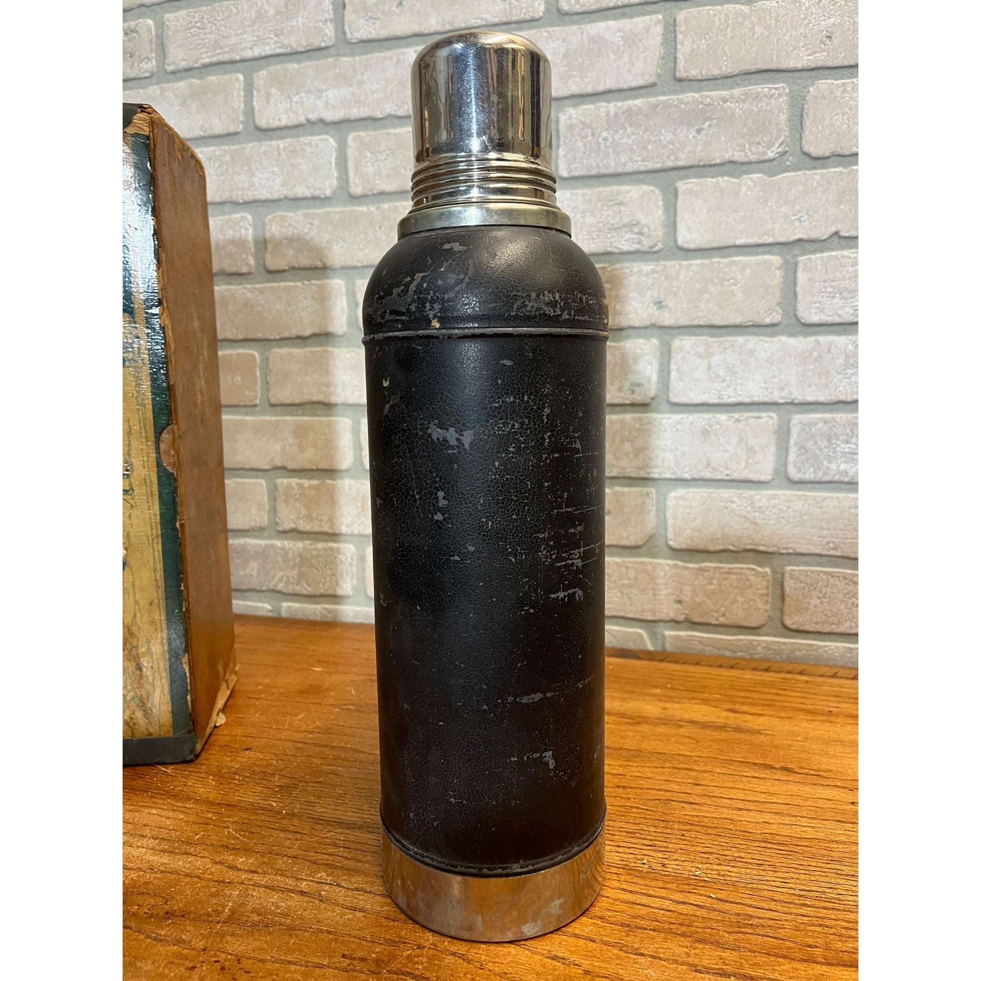 Vintage Early 1920s Stanley Super-Vac Vacuum Bottle Thermos w/ Original Box