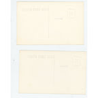 (2) Vintage Three Lakes Wis RPPC Northern Cabin Woods Northernaire Postcards
