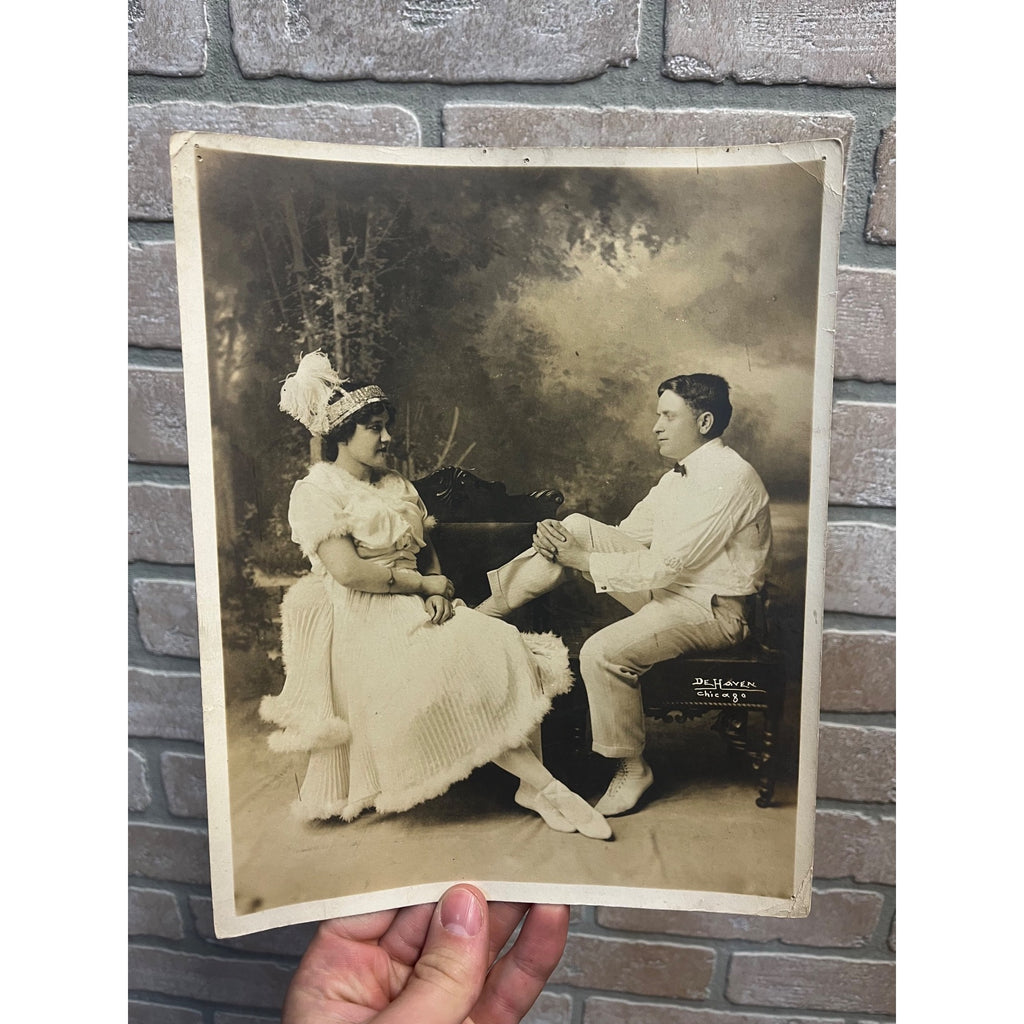 Vintage Occupational Photo Circus Performers Tight Rope Walkers Seils Sterling