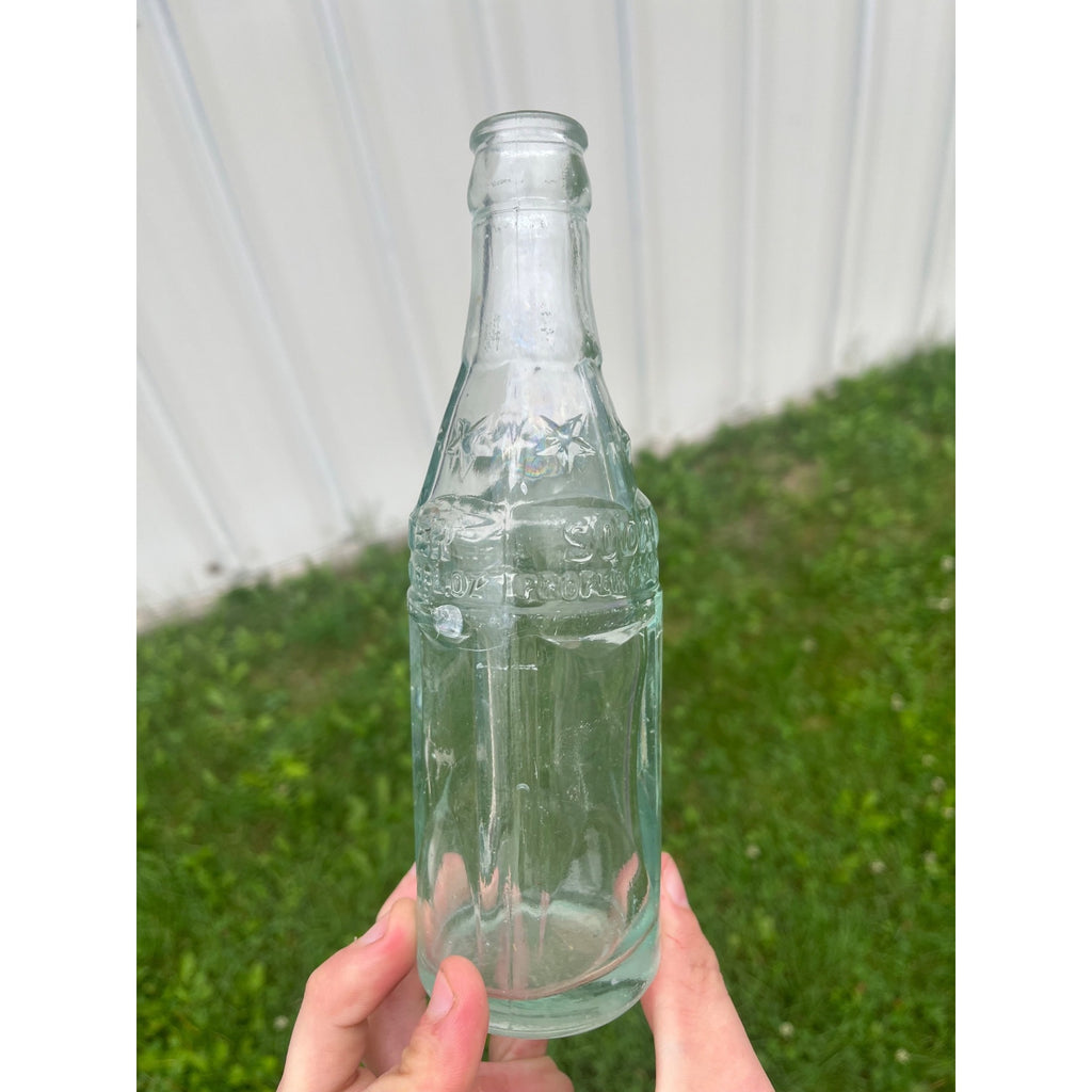 1930s Soda Water Coca Cola Embossed Glass Soda Bottle 6 oz.