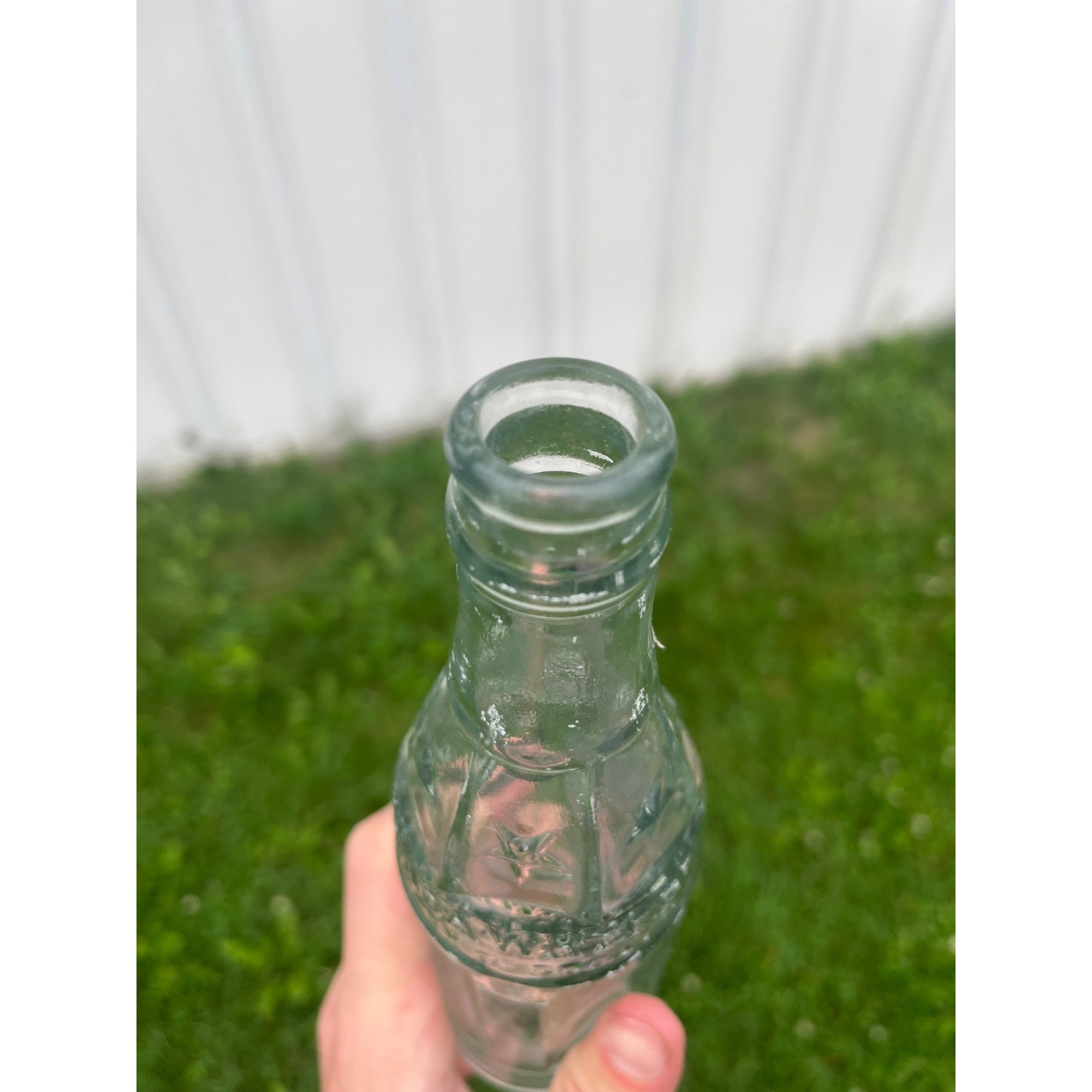 1930s Soda Water Coca Cola Embossed Glass Soda Bottle 6 oz.