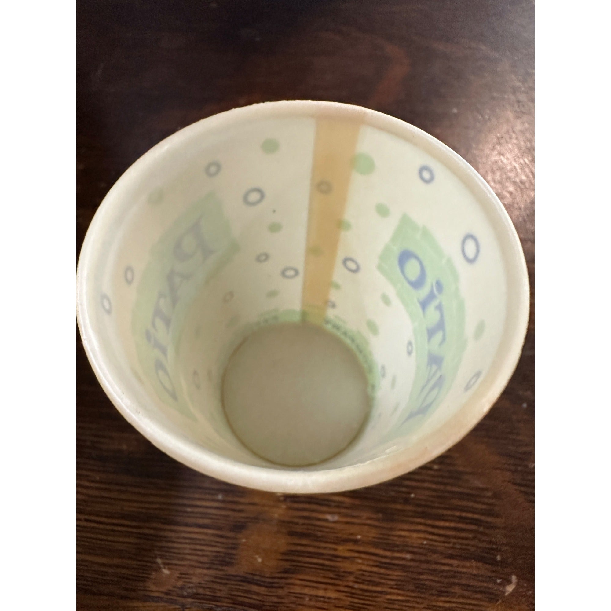 Scarce Patio Soda Pepsi Paper Sample Cup 3"  Wax Advertising