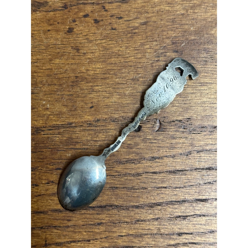 Shreve Sterling Silver Souvenir Spoon San Francisco Golden Gate Bridge Bear