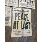 Original Stars & Stripes WWII Newspaper Overseas Newspapers War Over V-Day Victory Lot
