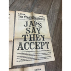 Original Stars & Stripes WWII Newspaper Overseas Newspapers War Over V-Day Victory Lot