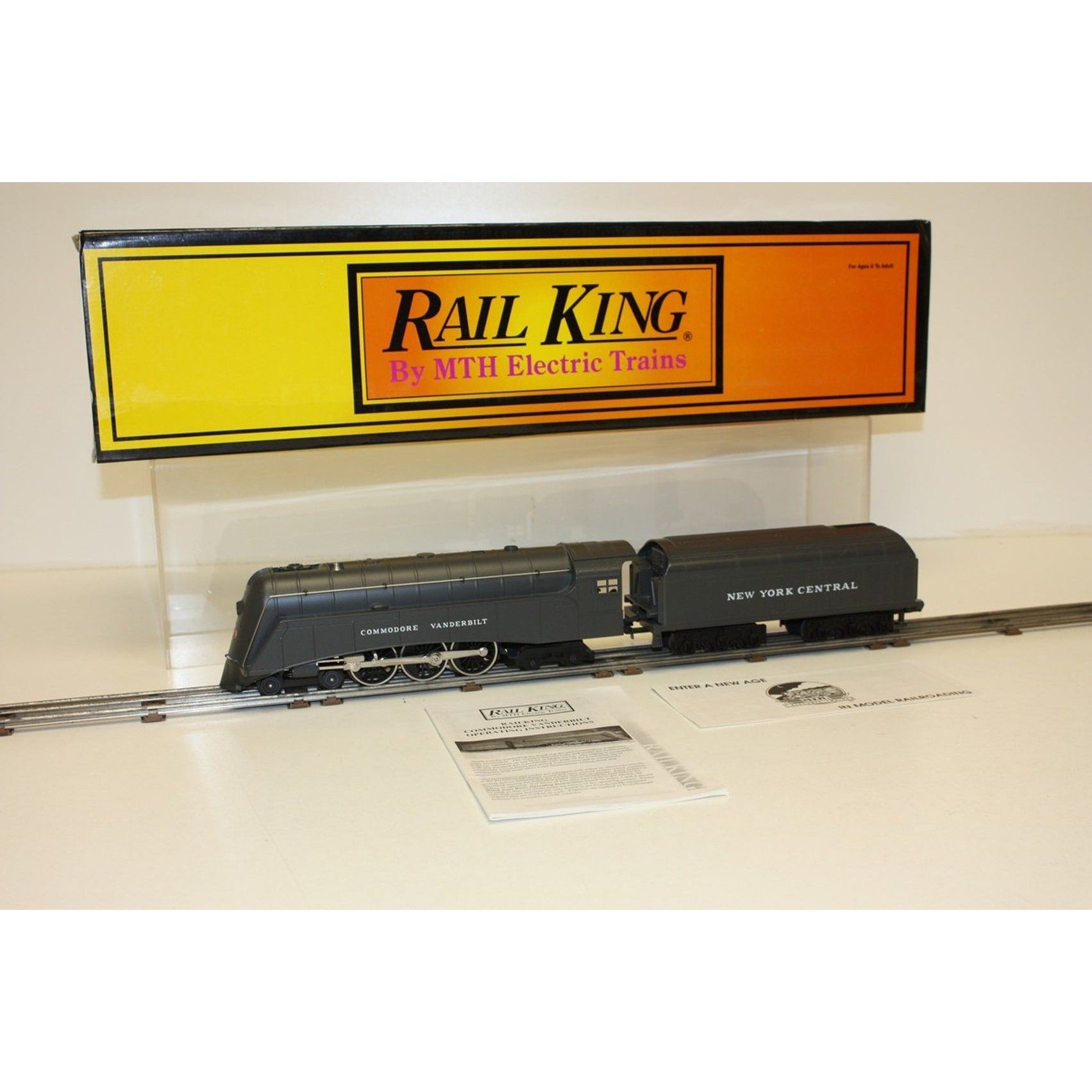 MTH Rail King New York Central Commodore Vanderbilt Steam Engine NEW #30-1133-0