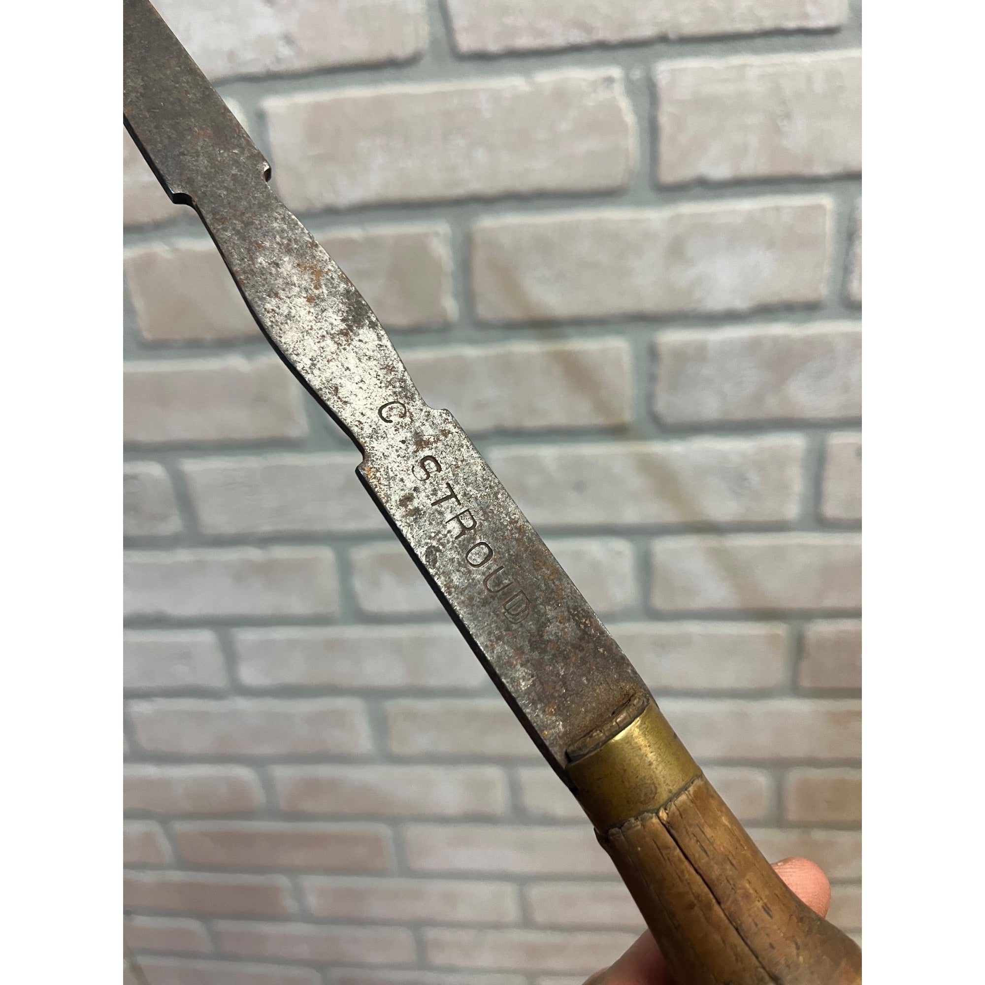 VINTAGE ANTIQUE 16" STROUD SLOTTED CABINET MAKERS SCREWDRIVER WOODWORKING TOOL