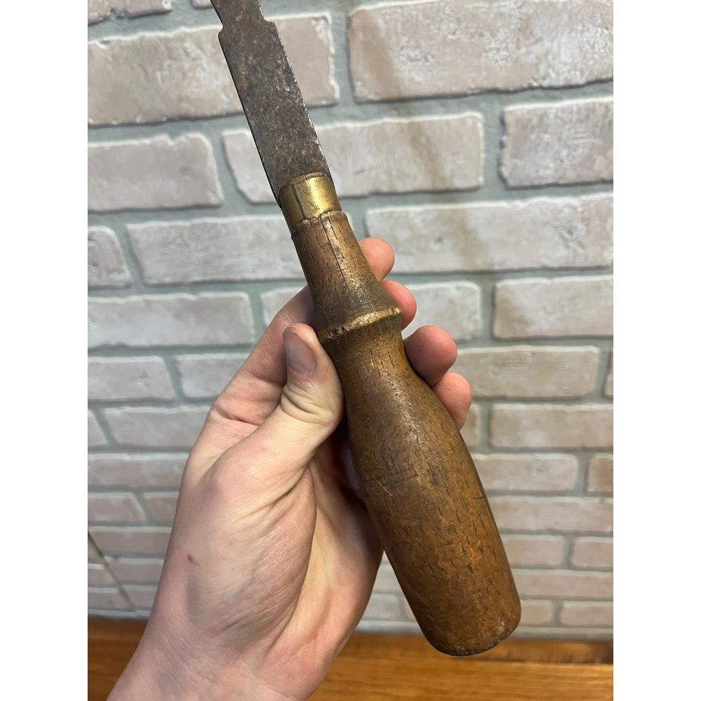 VINTAGE ANTIQUE 16" STROUD SLOTTED CABINET MAKERS SCREWDRIVER WOODWORKING TOOL