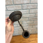 Antique Primitive 19th c/ Single Cast Iron Candle Holder Wall Light Sconce AAFA