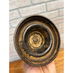 Antique Primitive 19th c/ Single Cast Iron Candle Holder Wall Light Sconce AAFA