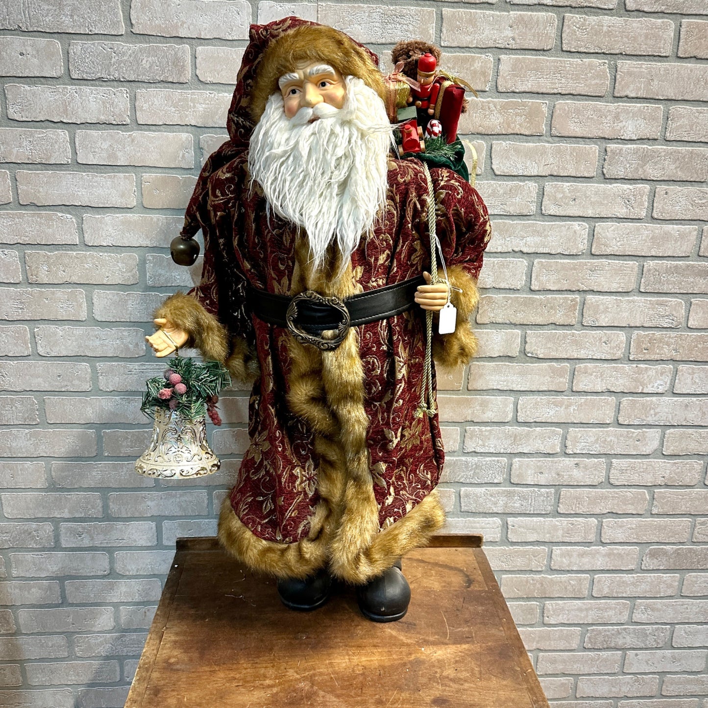 Vintage Style 3ft Christmas Santa Figure Statue