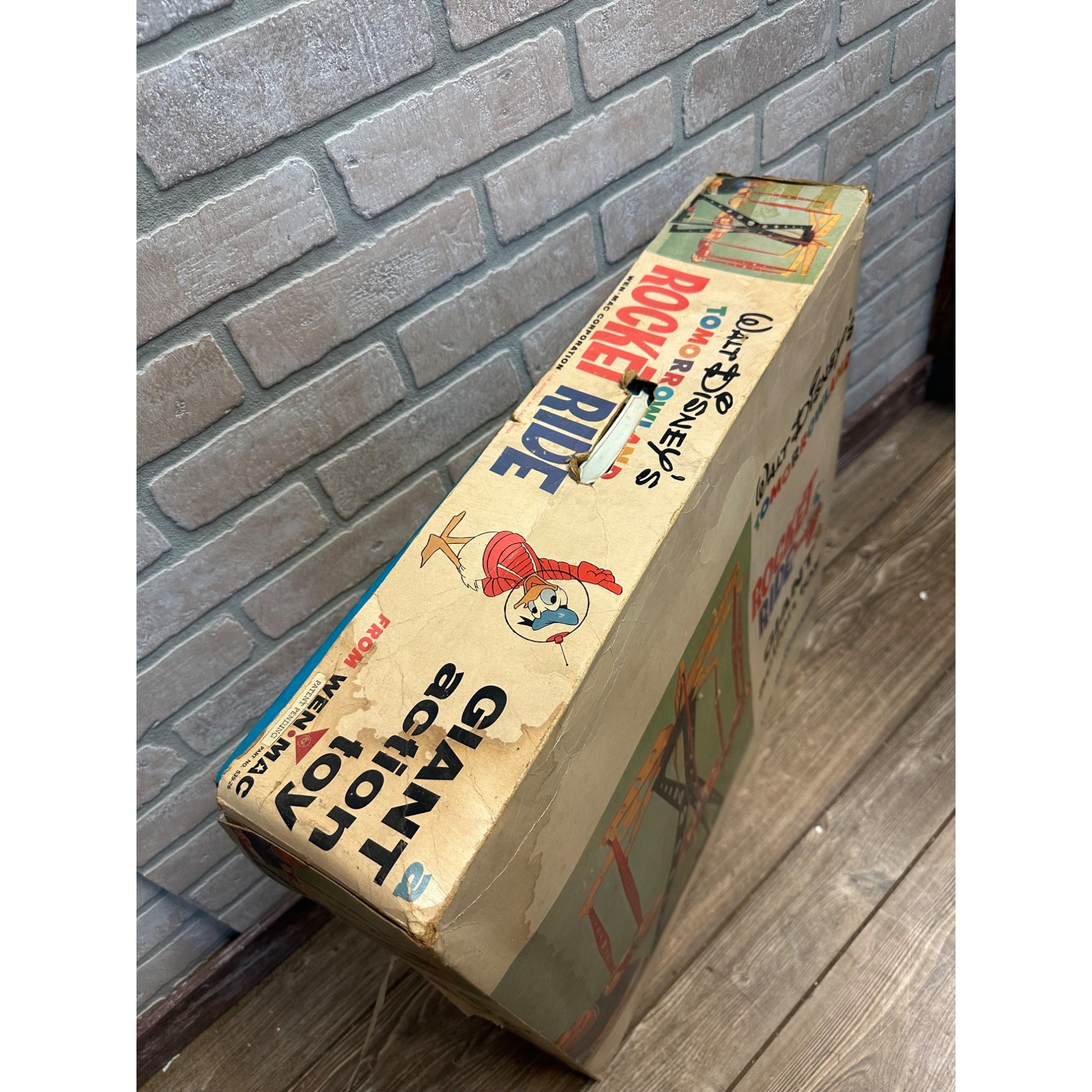 WALT DISNEY'S TOMORROWLAND ROCKET RIDE GIANT TOY WEN MAC VINTAGE RARE