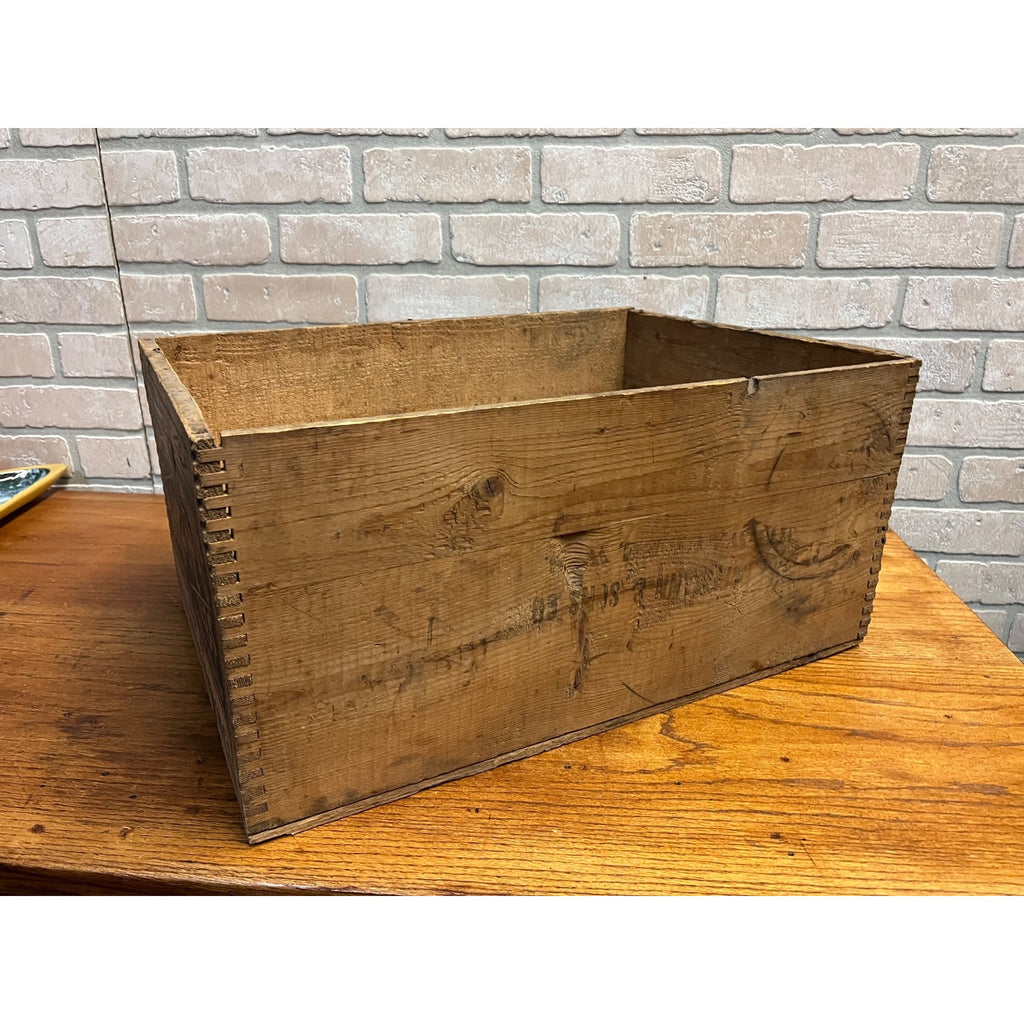 Vintage Birds-Eye Matches Wooden Crate Box Advertising Diamond Match Co