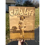 Vintage Child Life Shoes Cardboard Advertising Easelback Sign Store Display