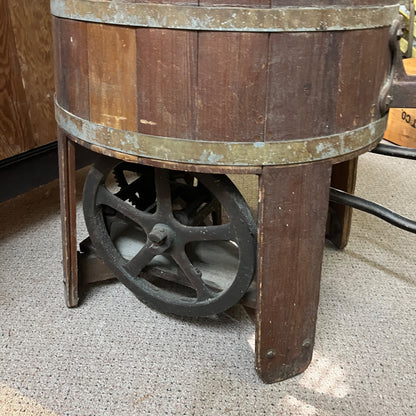 Antique Wooden Barrel Washer Washing Machine w/ Ringer