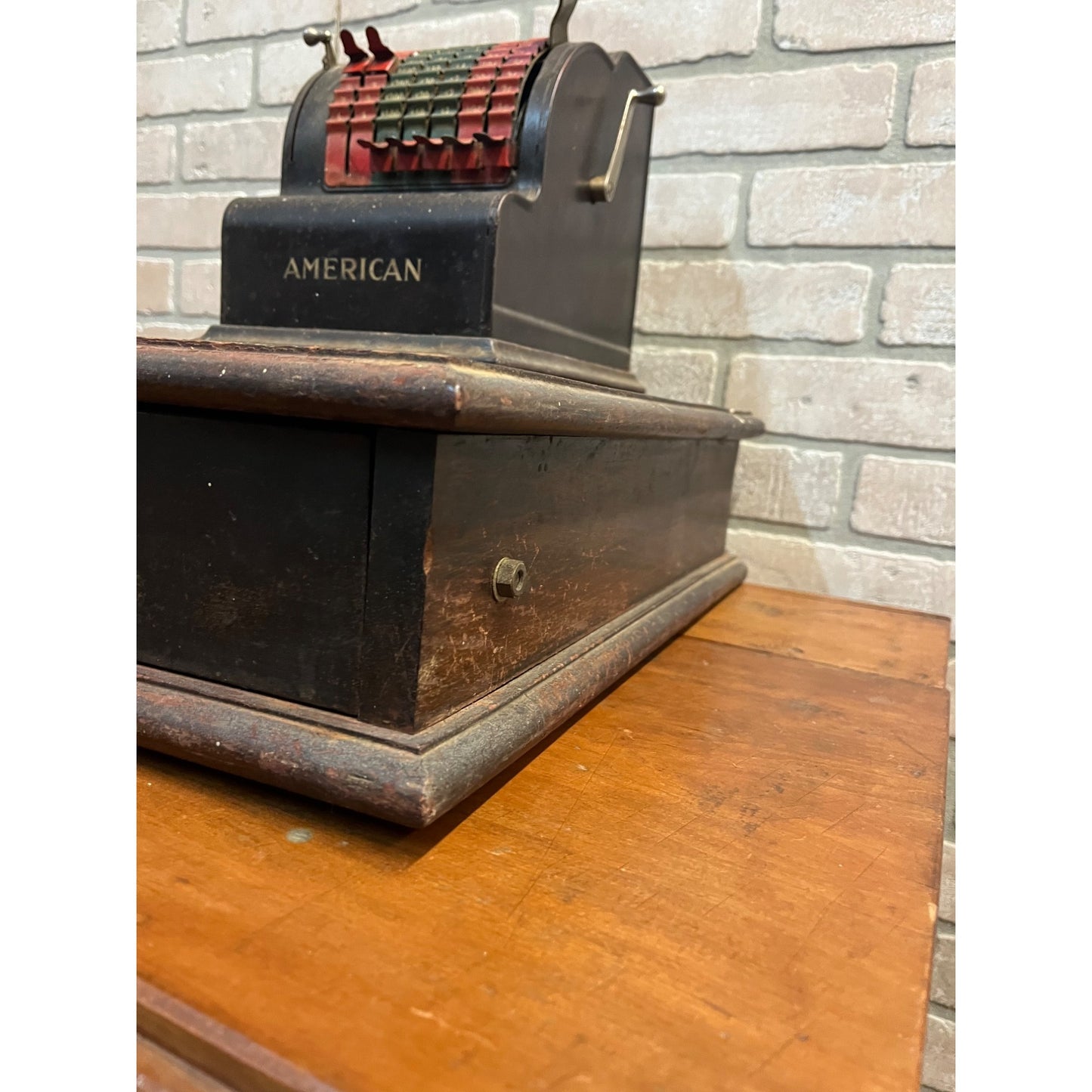 RARE Vintage 1920s American Cash Register Model No. 5 w/ Cash Drawer Base