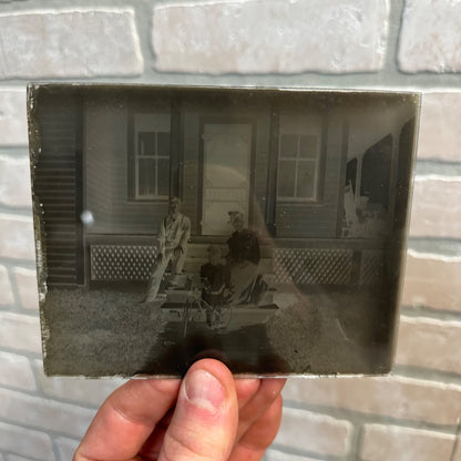 Vintage Early 1900s Lot (23) Glass Photo Negatives Women Children Families Babies ++