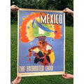 Original 1950s Mexico “The Enchanted Land” Travel Tourism Poster Vintage Art