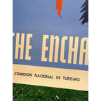 Original 1950s Mexico “The Enchanted Land” Travel Tourism Poster Vintage Art
