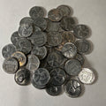 XF CLean Lincoln Steel Cents Pennies Penny One Cent Wheat 1943 Coins
