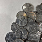 XF CLean Lincoln Steel Cents Pennies Penny One Cent Wheat 1943 Coins