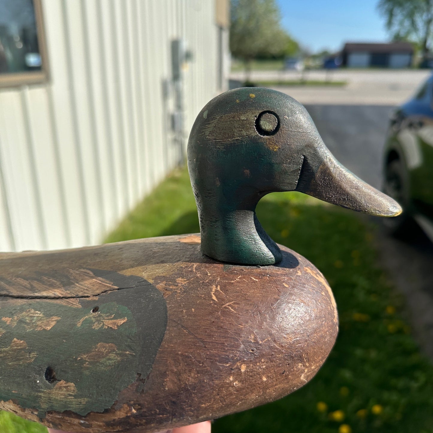 Vintage Folky Wooden Duck Decoy Balsa NICE