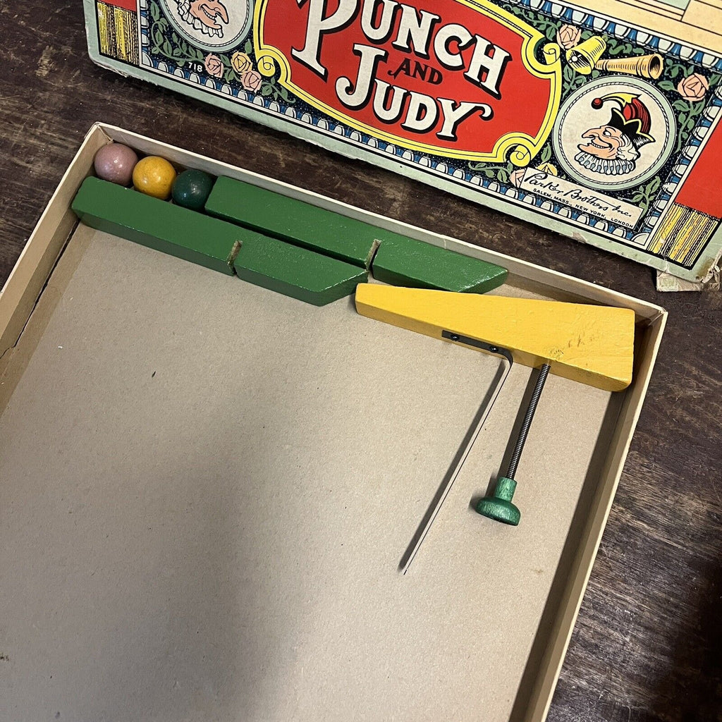 RARE Vintage 1930 Punch and Judy Parker Brothers Board Shooting Target Game