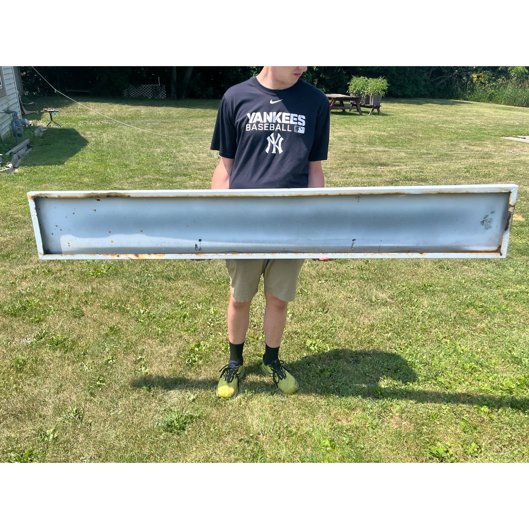 Original Montgomery Ward Porcelain Store Sign Large 6ft