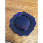 Kraft Cheese / Butter Dish By Imperial Glass - Cobalt Blue Dish With Clear Lid